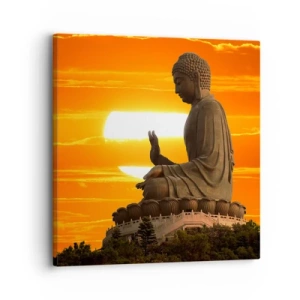 Quadro em tela - Sem medo do mundo - 30x30 cm