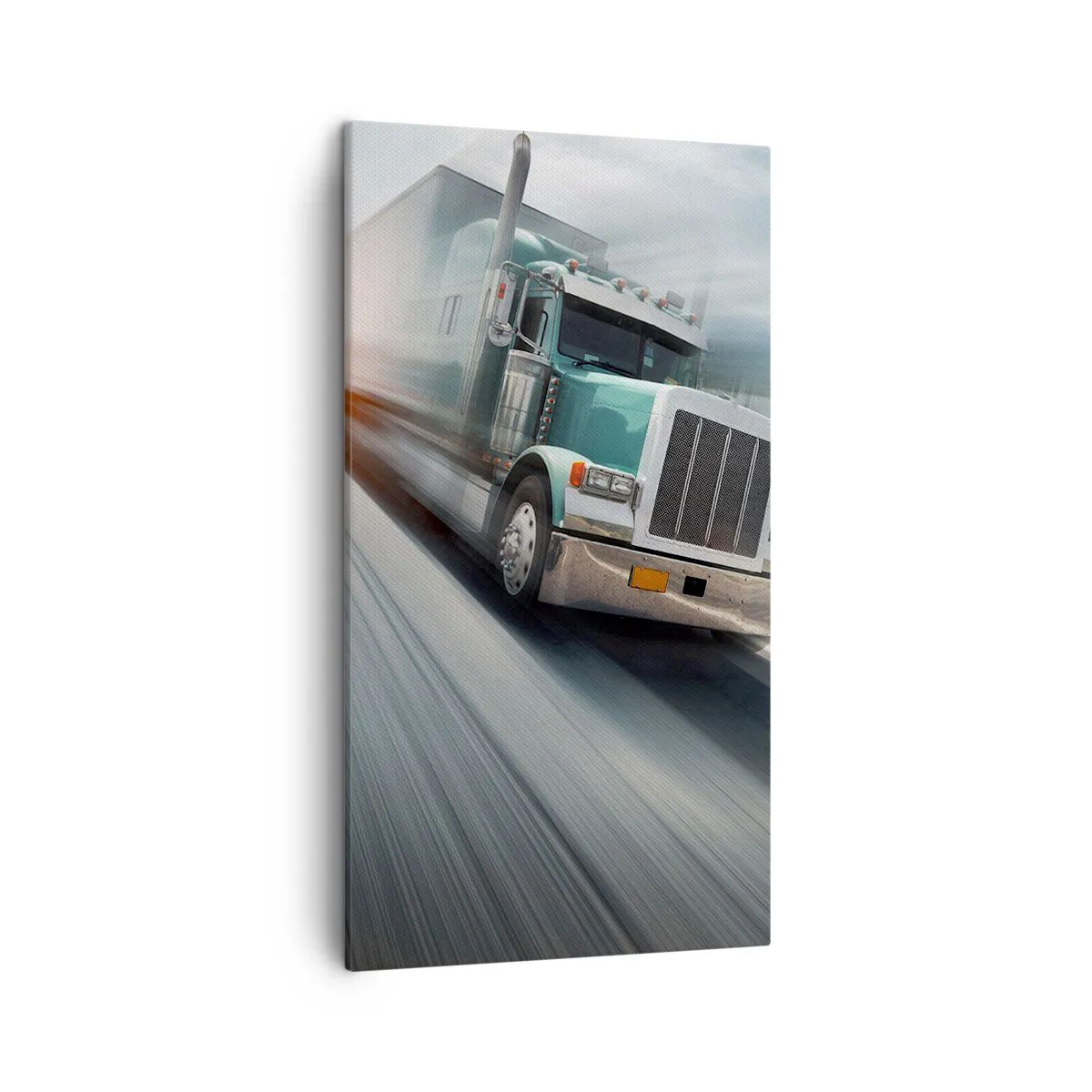 Quadro em tela - Gigante americano com pressa - 45x80 cm
