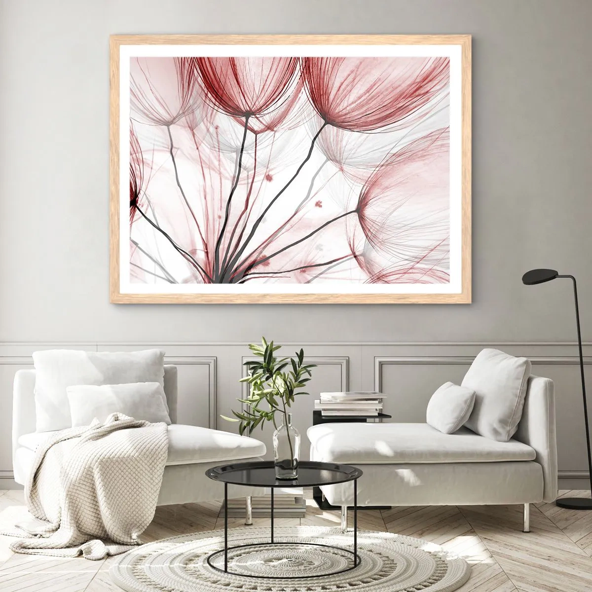 Pôster com moldura de carvalho claro - Antes da partida - 40x30 cm