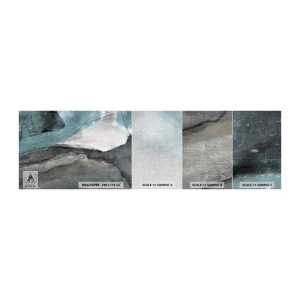 Amostra de papel de parede Premium Canvas - Resumo: rochas e gelo - Minimalismo, Pedaço, Moderno - 100x30 cm