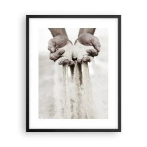 Pôster com moldura preta - Com estas mãos… - 40x50 cm