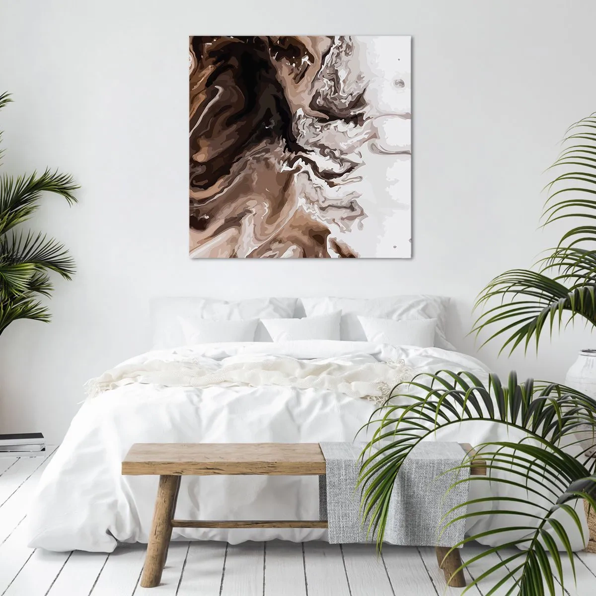 Quadro em tela - Contraste de cores - 70x70 cm