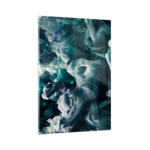 Quadro em vidro - Movimento de cores - 80x120 cm