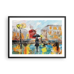 Pôster com moldura preta - Lendas parisienses - 70x50 cm
