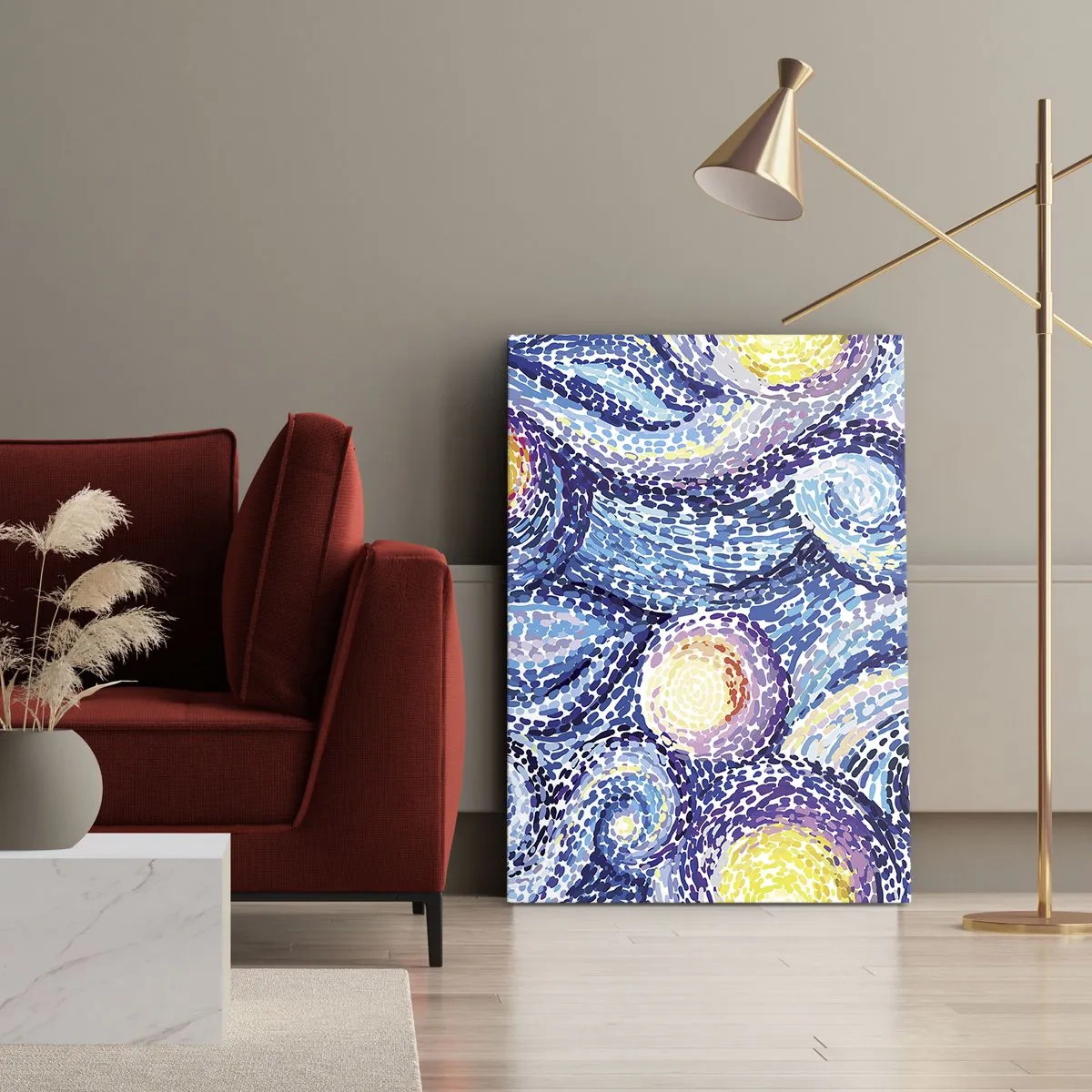 Quadro em tela - De um quadro de van Gogh - 50x70 cm