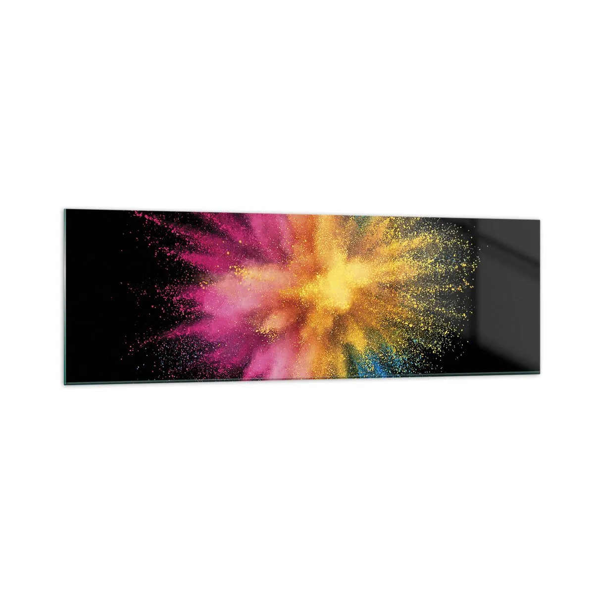 Quadro em vidro - O nascimento das cores  - 160x50 cm