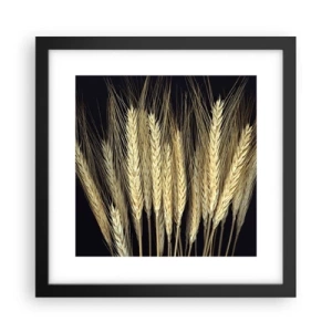 Pôster com moldura preta - Magia rústica - 30x30 cm