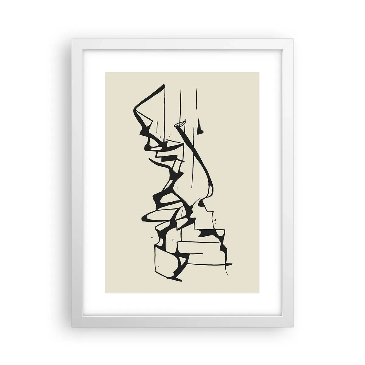 Pôster em moldura branca - Talvez uma paisagem - 30x40 cm