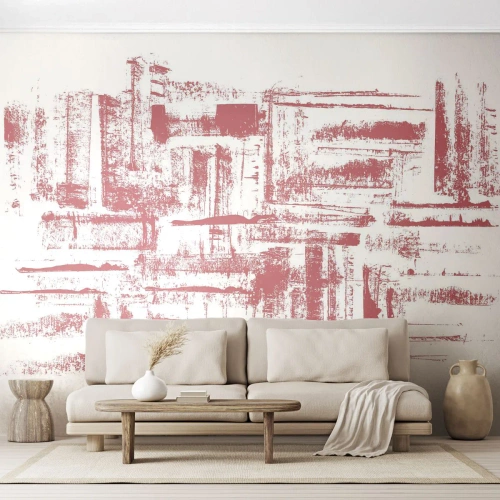 Papel de parede personalizado Premium Sand - Cidade Vermelha - Abstração, Gráficos, Pintura