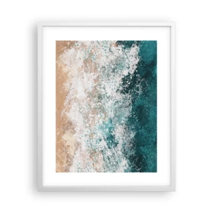 Pôster em moldura branca - Histórias do mar - 40x50 cm