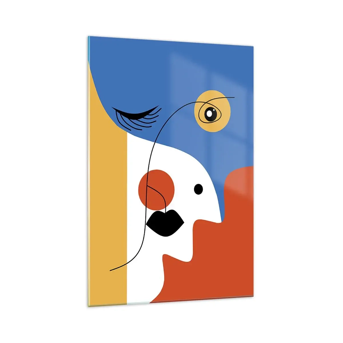 Quadro em vidro - Retrato desconstruído - 70x100 cm