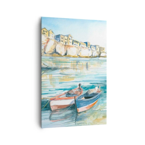Quadro em tela - Paisagem em azul - 80x120 cm