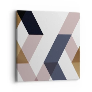 Quadro em tela - Planos e ângulos - 40x40 cm