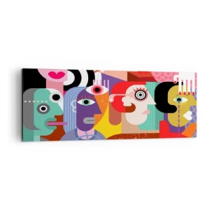 Quadro em tela - Viemos da parte do Sr. Picasso - 140x50 cm