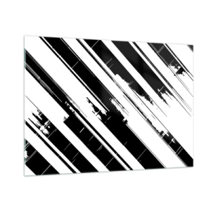 Quadro em vidro - Uma composição intensa e dinâmica - 100x70 cm