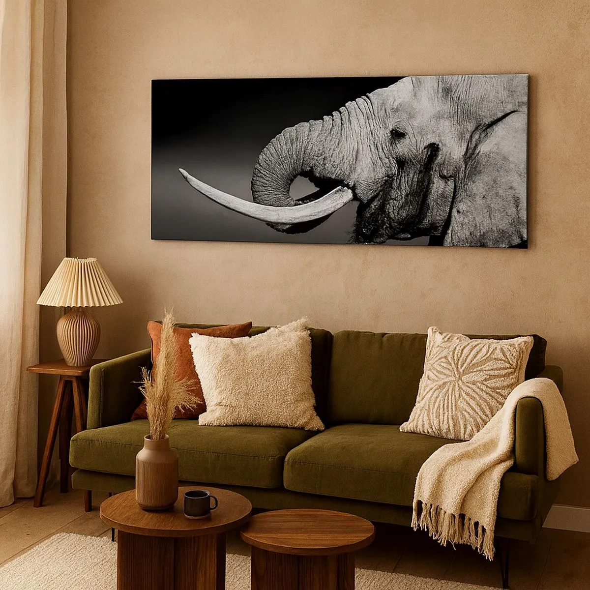 Quadro em tela - Sim, agora está tudo bem - 100x40 cm