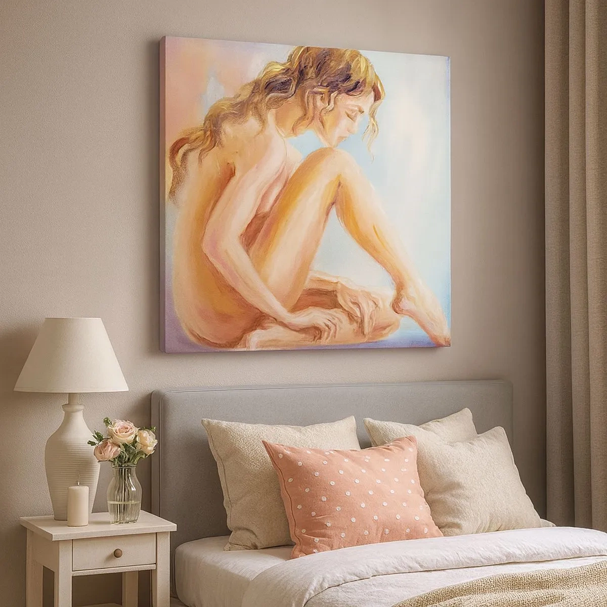 Quadro em tela - Ato de juventude - 30x30 cm