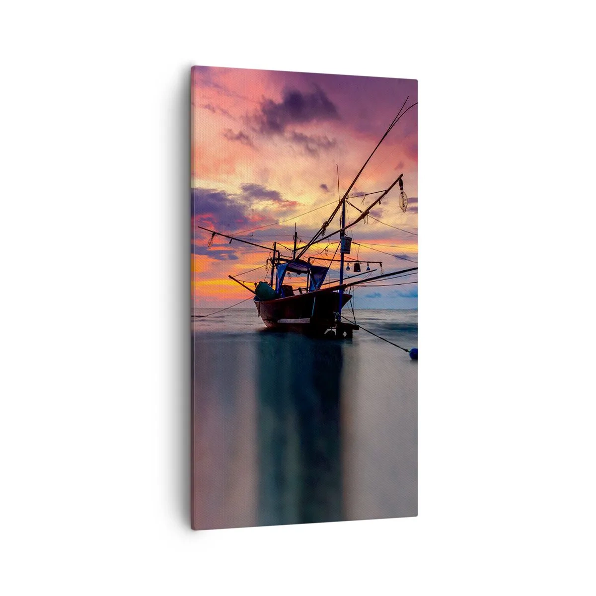 Quadro em tela - Noite exótica - 55x100 cm