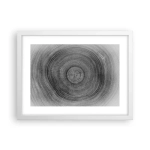 Pôster em moldura branca - Sinal dos tempos - 40x30 cm