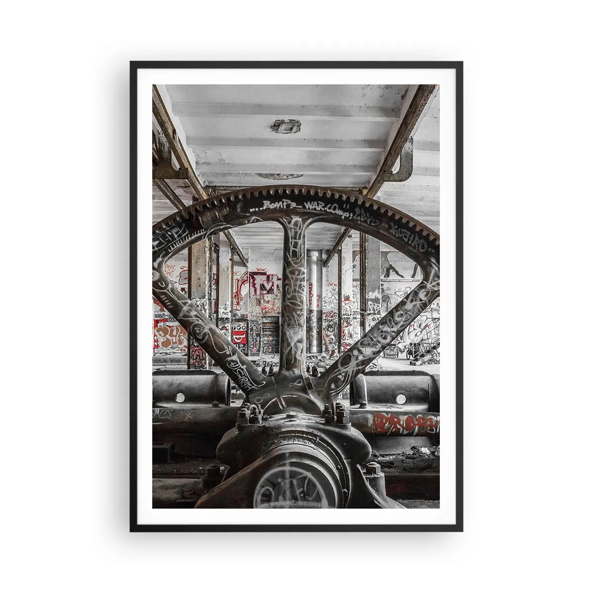 Pôster com moldura preta - A vida secreta da fábrica - 70x100 cm