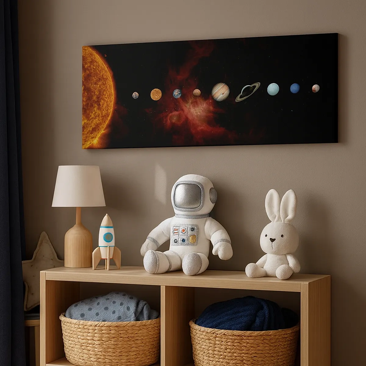 Quadro em tela - Nosso bairro - 30x30 cm