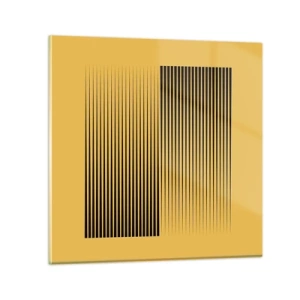 Quadro em vidro - Quadratura de opostos - 40x40 cm