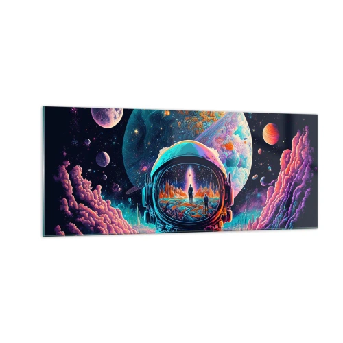 Quadro em vidro - Os filósofos não sonharam com isso - 100x40 cm