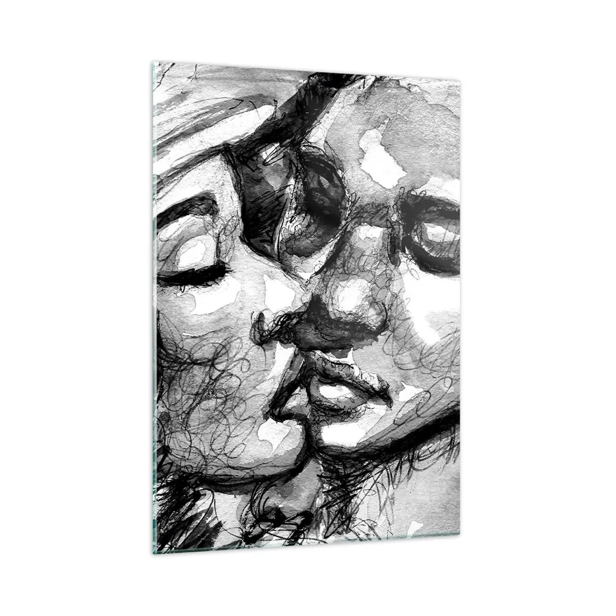 Quadro em vidro - Um momento de ternura - 50x70 cm