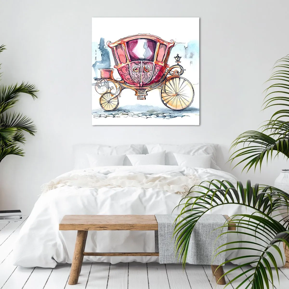 Quadro em tela - Para um casamento ou para um baile? - 60x60 cm