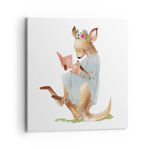 Quadro em tela - Leia para mim, mamãe - 70x70 cm