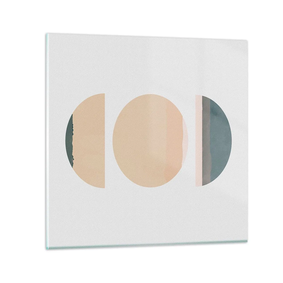 Quadro em vidro - Círculo entre círculos - 40x40 cm