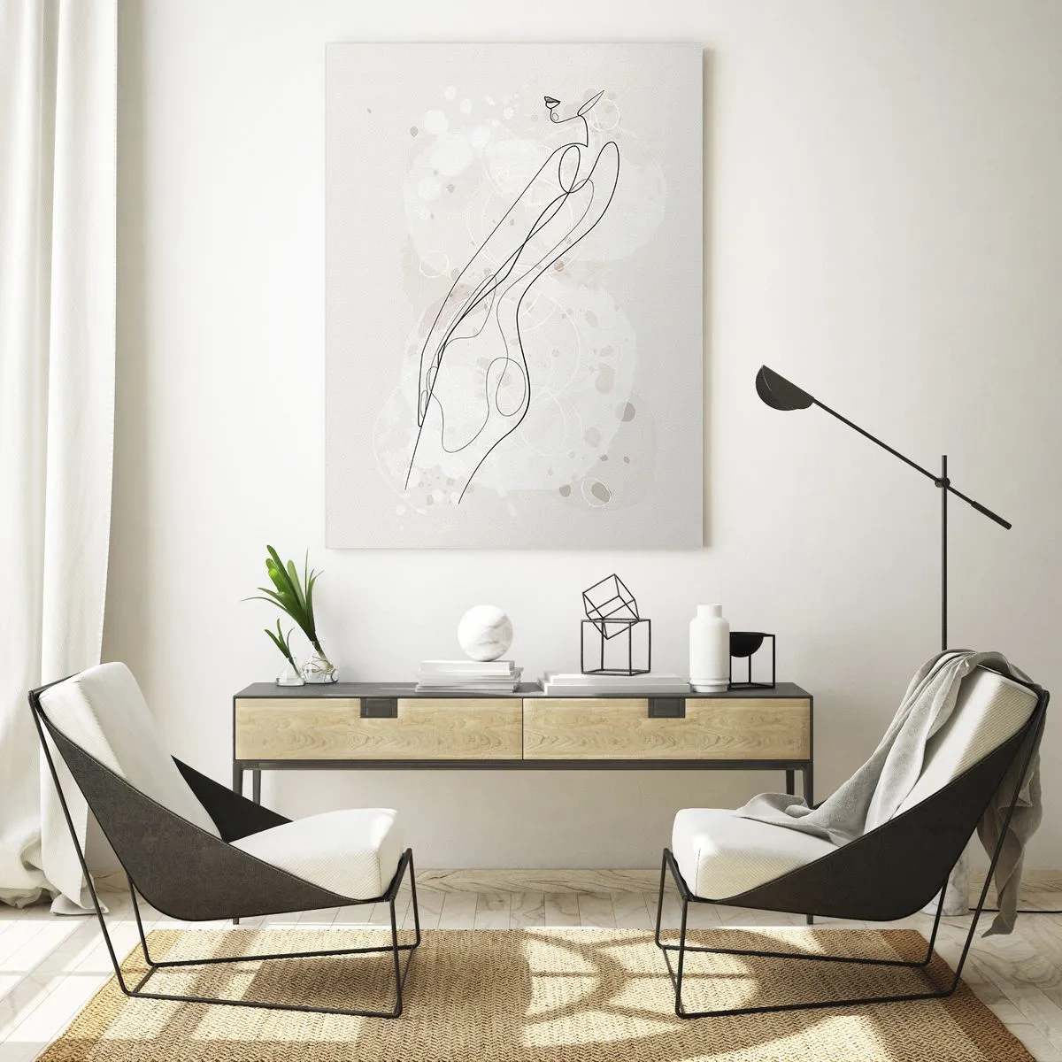 Quadro em vidro - Errar o olhar - 50x70 cm