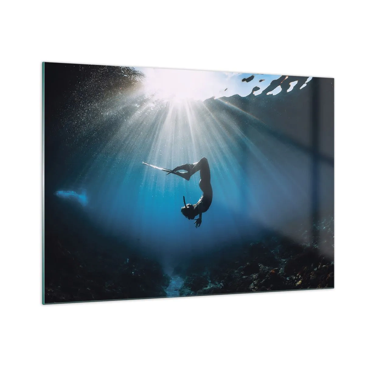 Quadro em vidro - Dança subaquática - 100x70 cm