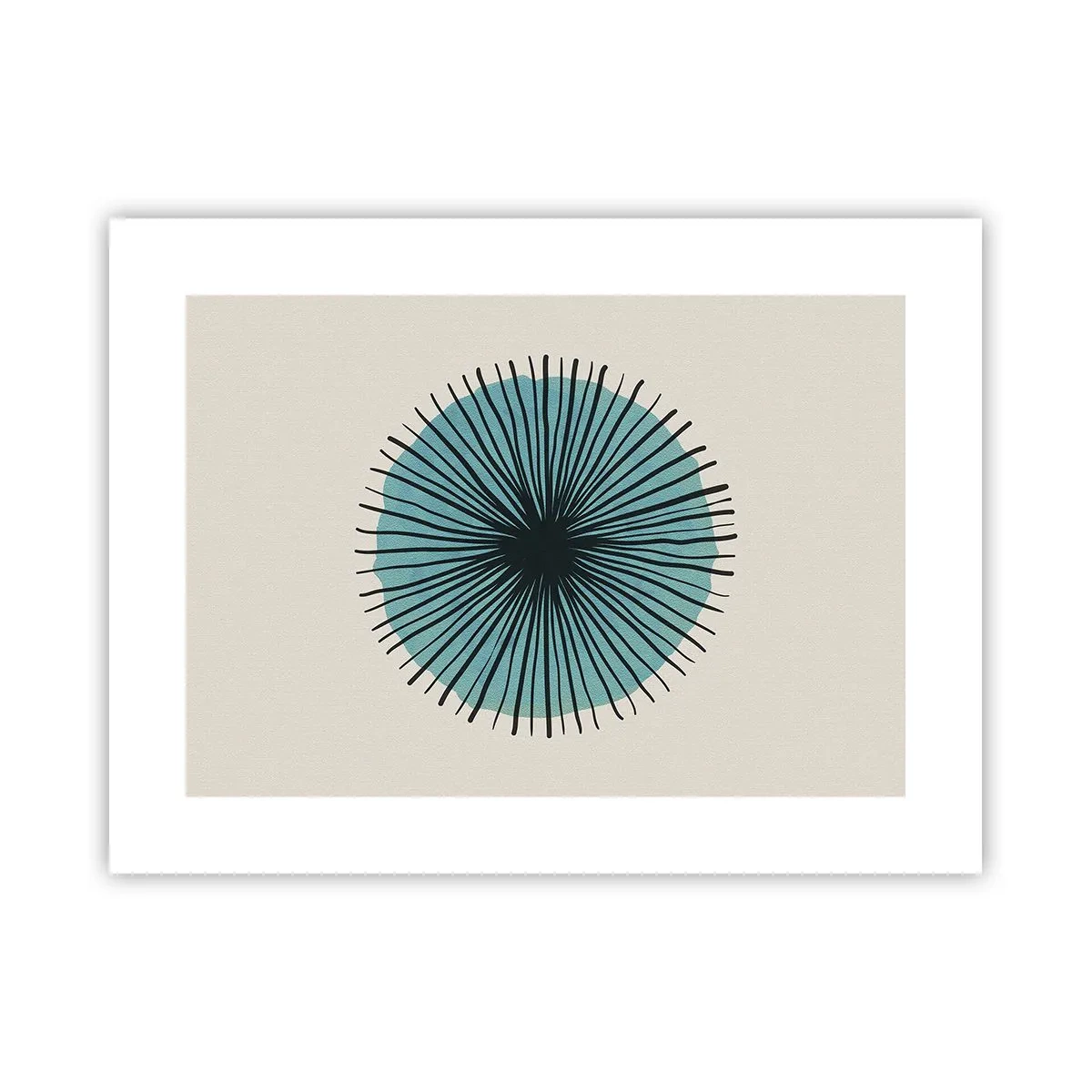 Pôster - Radiante sobre o azul - 40x30 cm