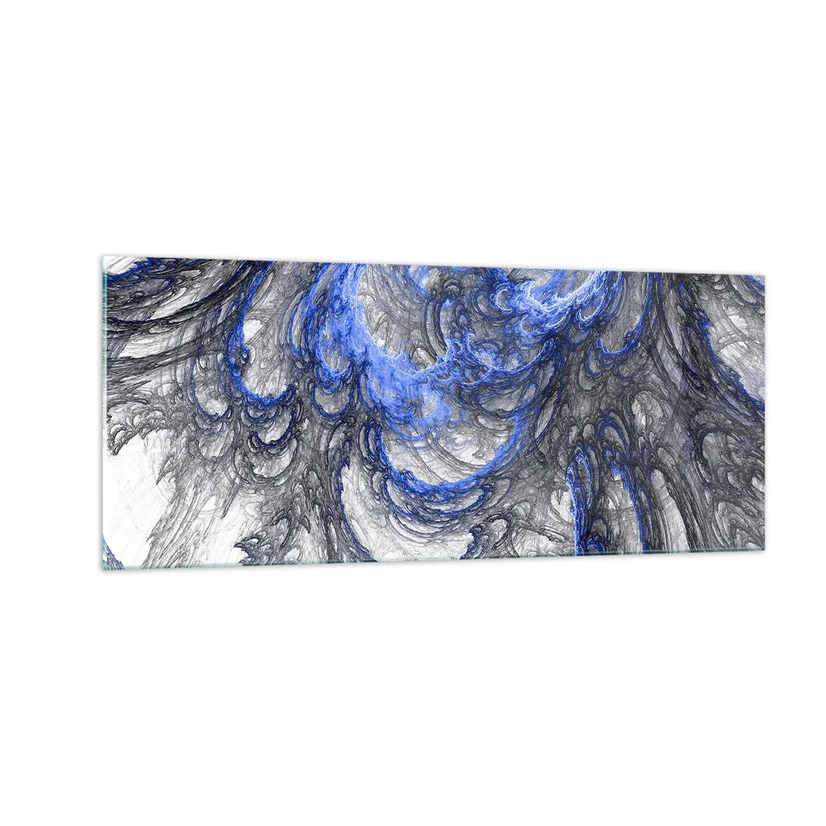 Quadro em vidro - O nascimento de uma onda - 100x40 cm