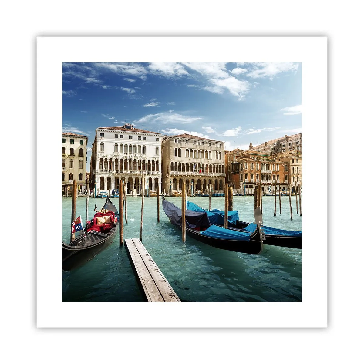 Pôster - Palácios em azul - 40x40 cm