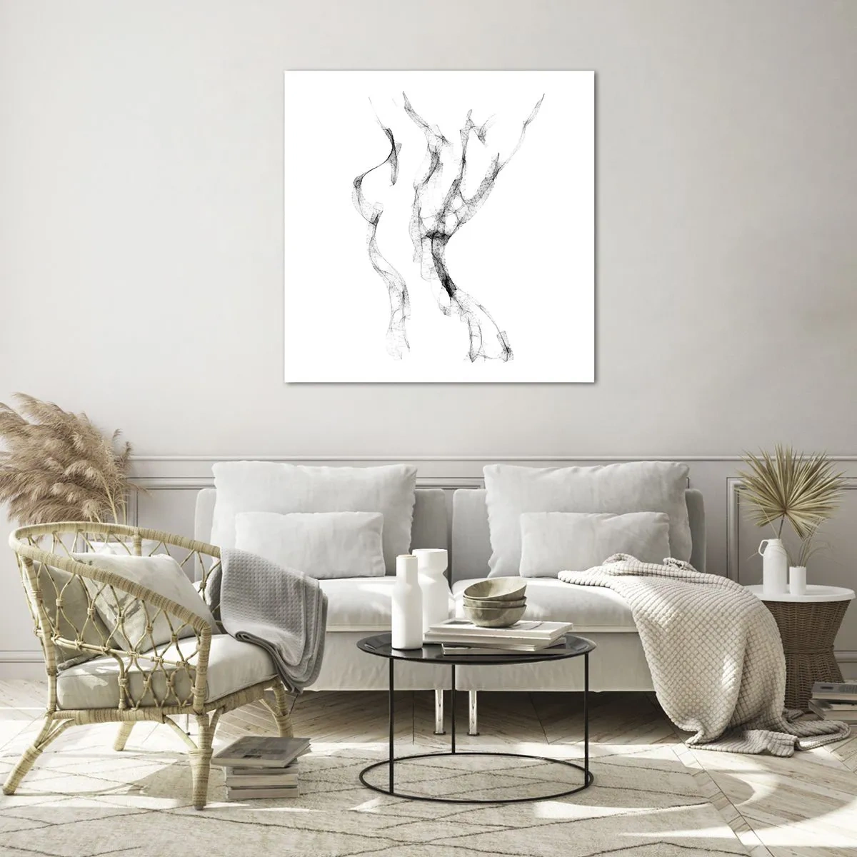 Quadro em vidro - Bonita e forte - 70x70 cm