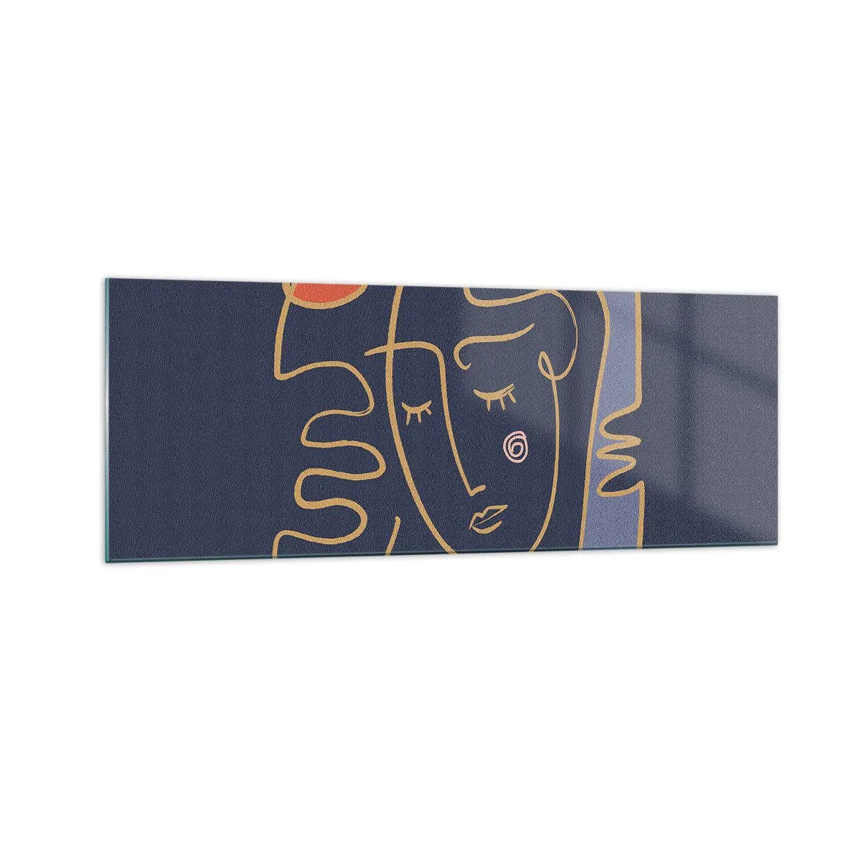 Quadro em vidro - Nos pensamentos - 140x50 cm