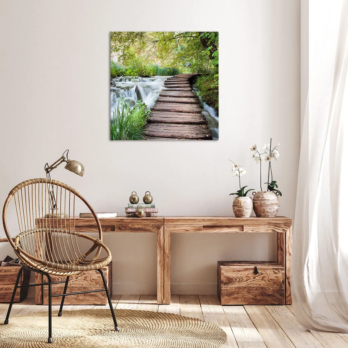 Quadro em tela - As aparências enganam - 50x50 cm