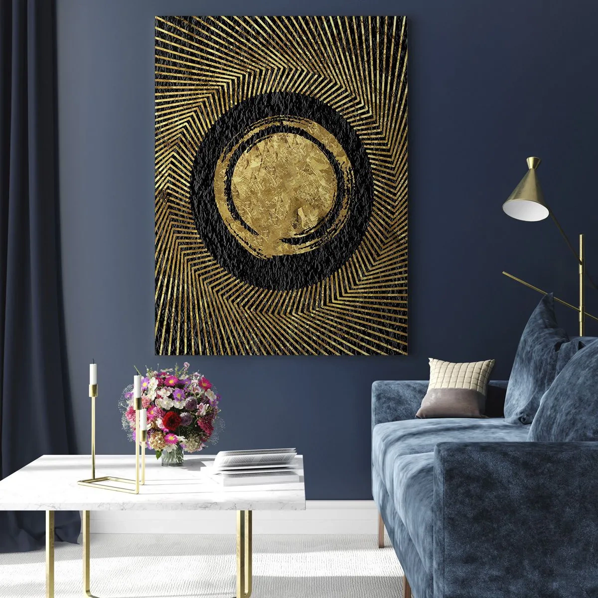 Quadro em vidro - Composição glamourosa - 50x70 cm