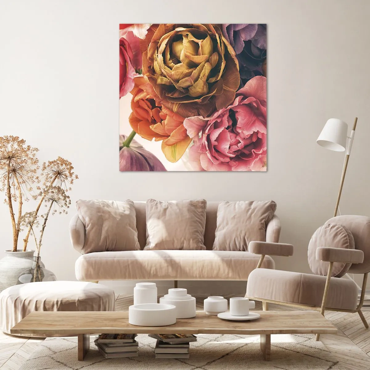 Quadro em tela - Celebração da vida - 60x60 cm