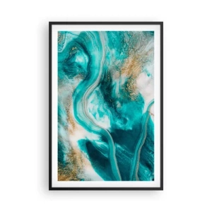 Pôster com moldura preta - Rio do Ouro - 61x91 cm