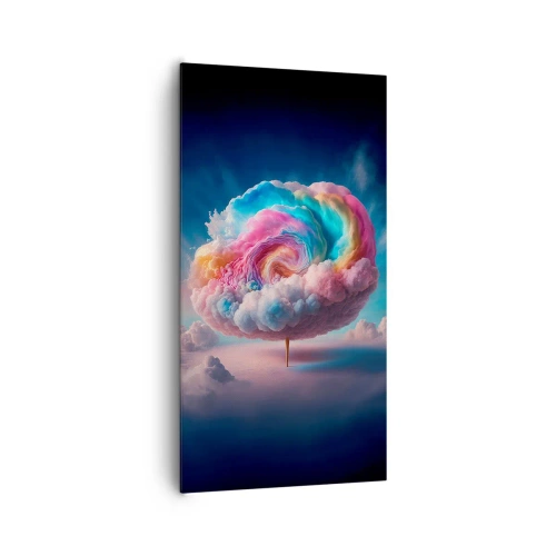 Quadro em tela - O sonho de um parque de diversões - 65x120 cm