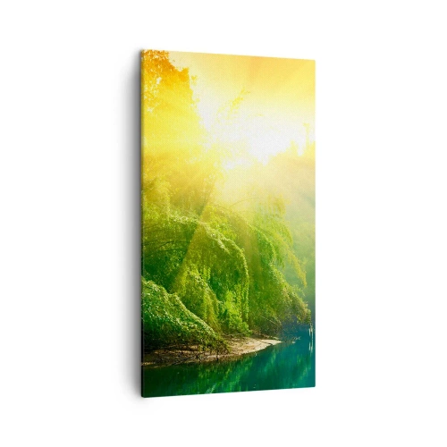 Quadro em tela - Afogar-se ao sol e à sombra - 45x80 cm