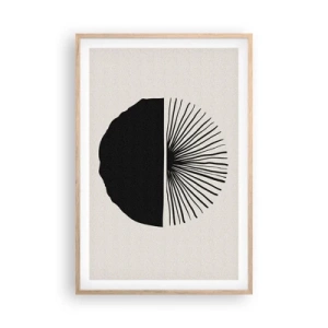 Pôster com moldura de carvalho claro - Uma gama de possibilidades - 61x91 cm