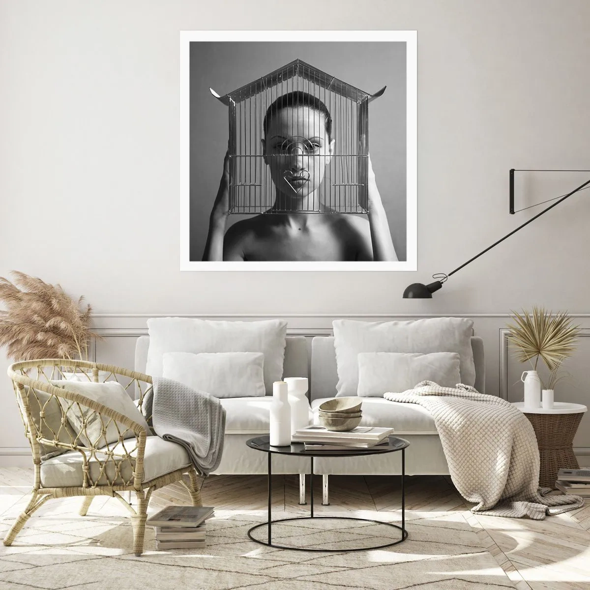 Pôster - Retrato um pouco surreal - 40x40 cm