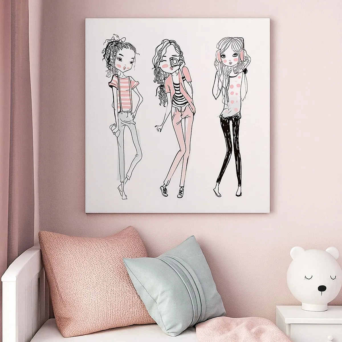 Quadro em tela - Vai ser divertido - 30x30 cm