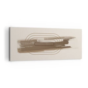 Quadro em tela - Um sopro de cinza - 120x50 cm