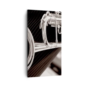 Quadro em tela - Uma viagem musical aos anos 30 - 45x80 cm