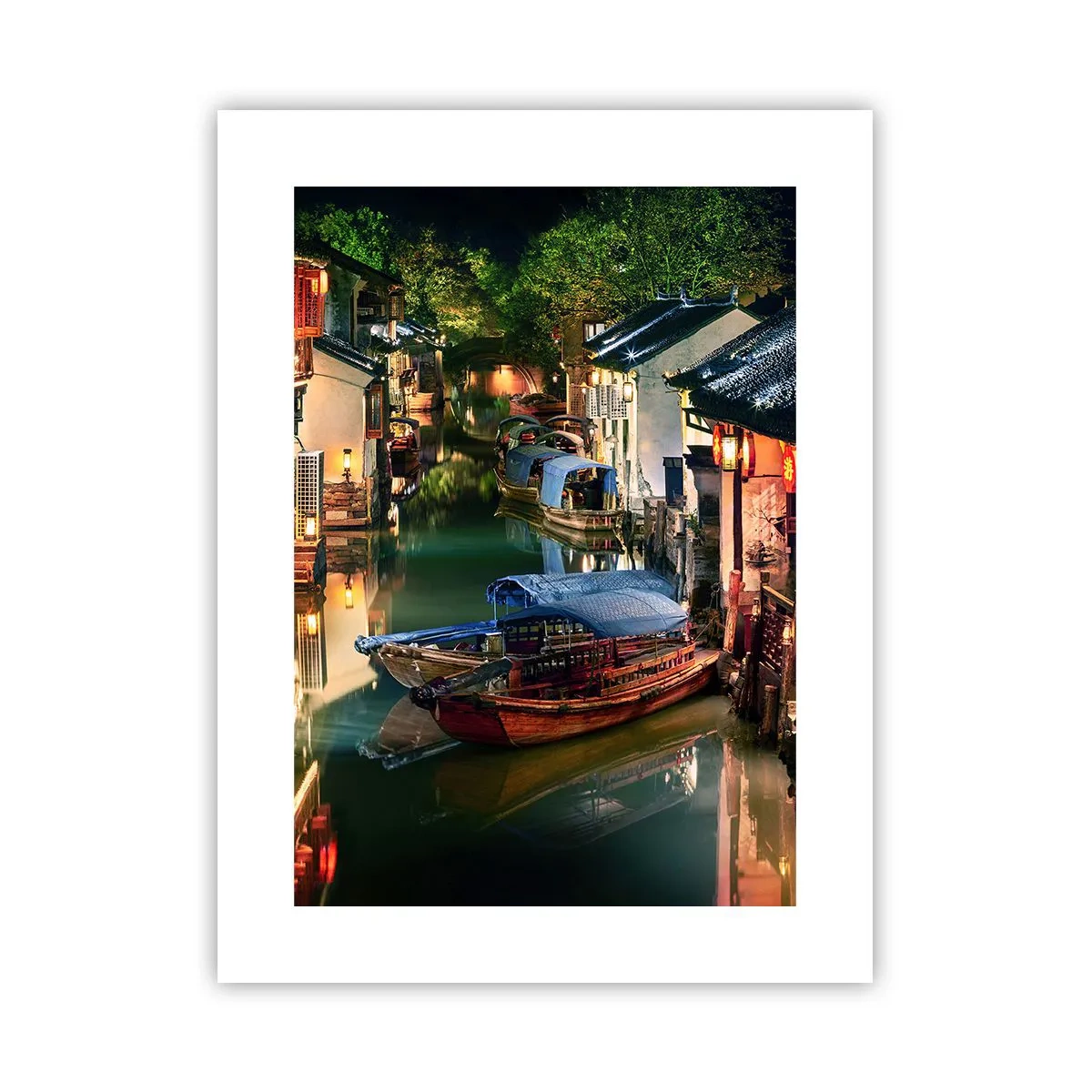 Pôster - Uma noite em uma rua chinesa - 30x40 cm